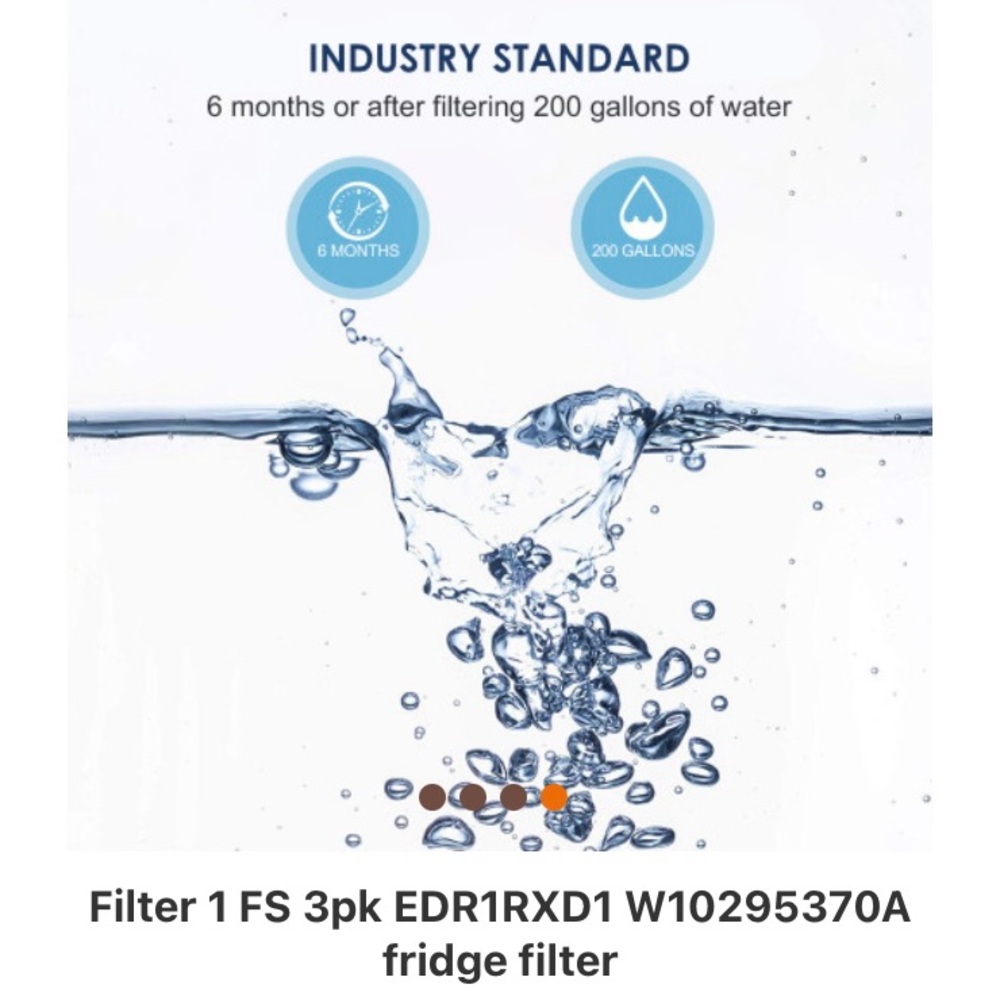 Filters Store  ( 2 ) Fridge Water Filters EDR1RXD1/  W10295370A  White NEW!! - Picture 8 of 12